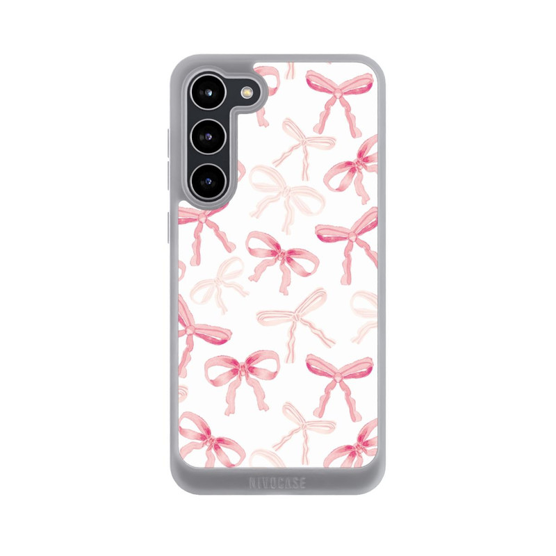 Galaxy S23 + NIVOpure Hell Rosa Schleifen Muster