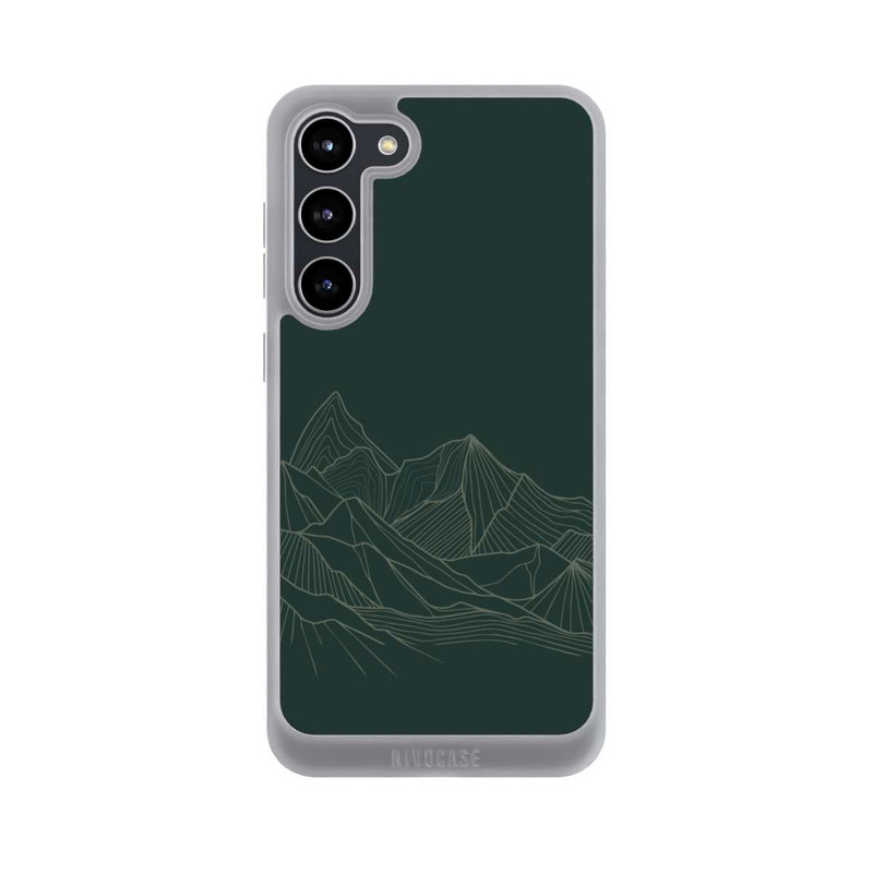 Galaxy S23 + NIVOpure Berg Line Art Grün