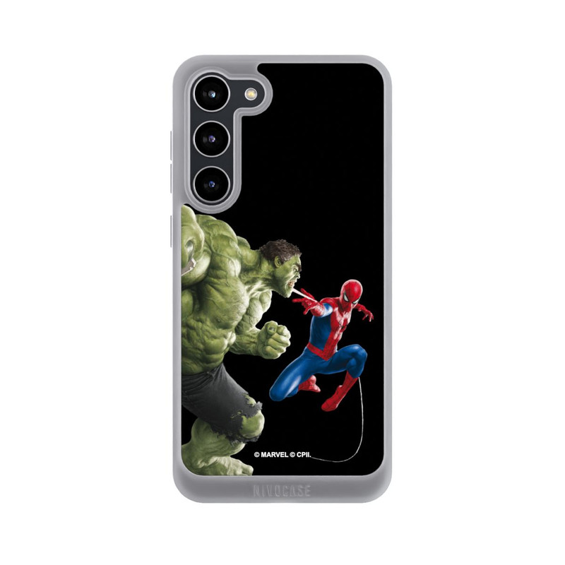 Galaxy S23 + NIVOpure Spider-Man affronte Hulk