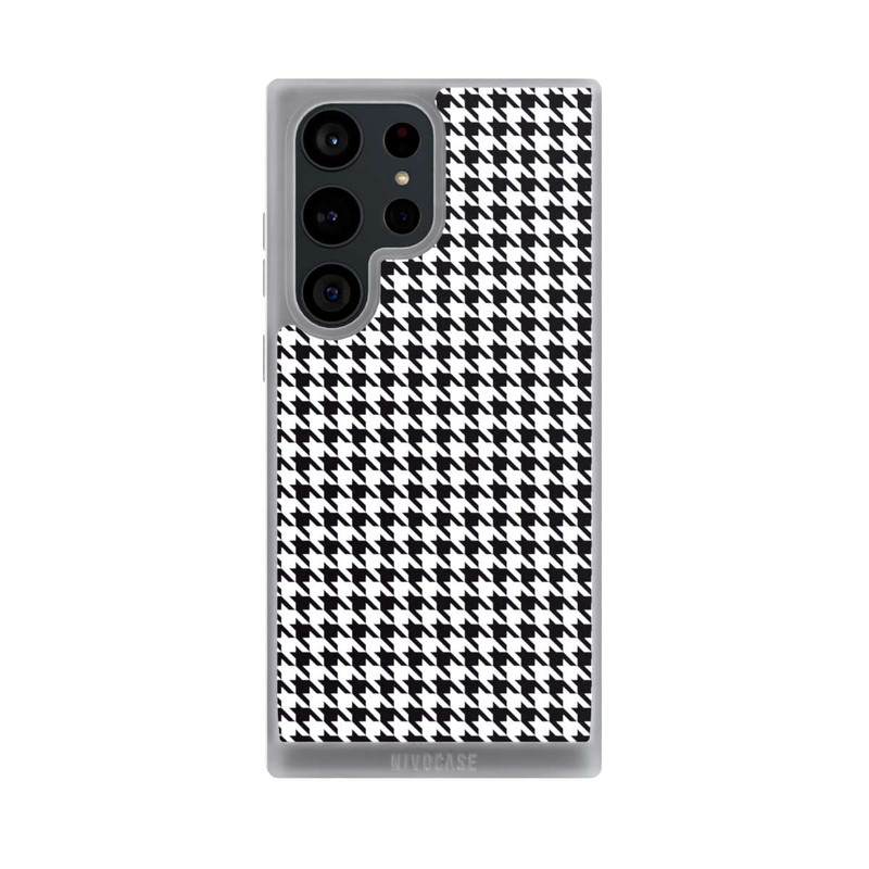 Galaxy S23 Ultra NIVOpure Hahnentritt Schwarz Weiß