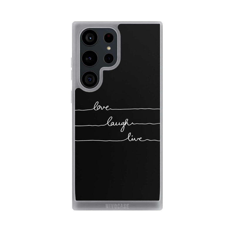 Galaxy S23 Ultra NIVOpure Love Laugh Live white/black