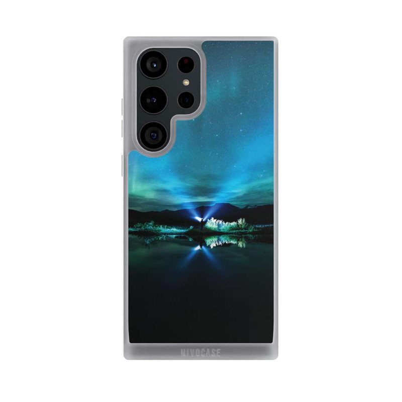 Galaxy S23 Ultra NIVOpure Aurore boréale bleu