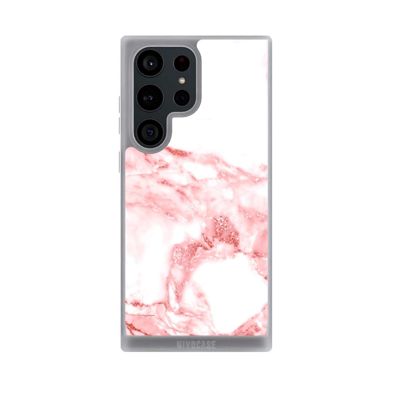 Galaxy S23 Ultra NIVOpure Pink and White Marble