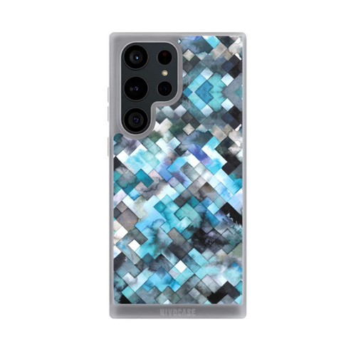 Samsung Galaxy S23 Ultra NIVOpure stimmungsvolles geometrisches Muster blau