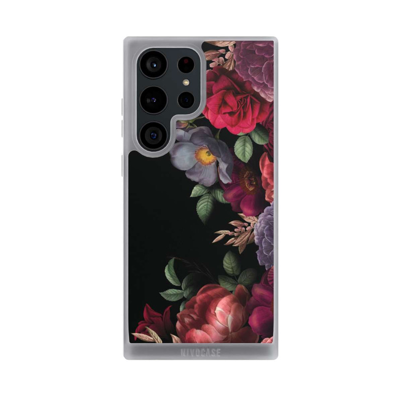 Galaxy S23 Ultra NIVOpure Fleurs sur noir