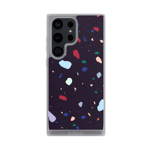 Samsung Galaxy S23 Ultra NIVOpure Moderner dunkel abgerundeter Terrazzo