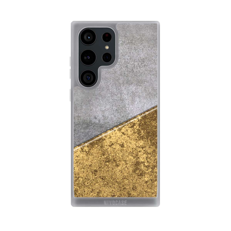 Galaxy S23 Ultra NIVOpure Beton und Goldlook