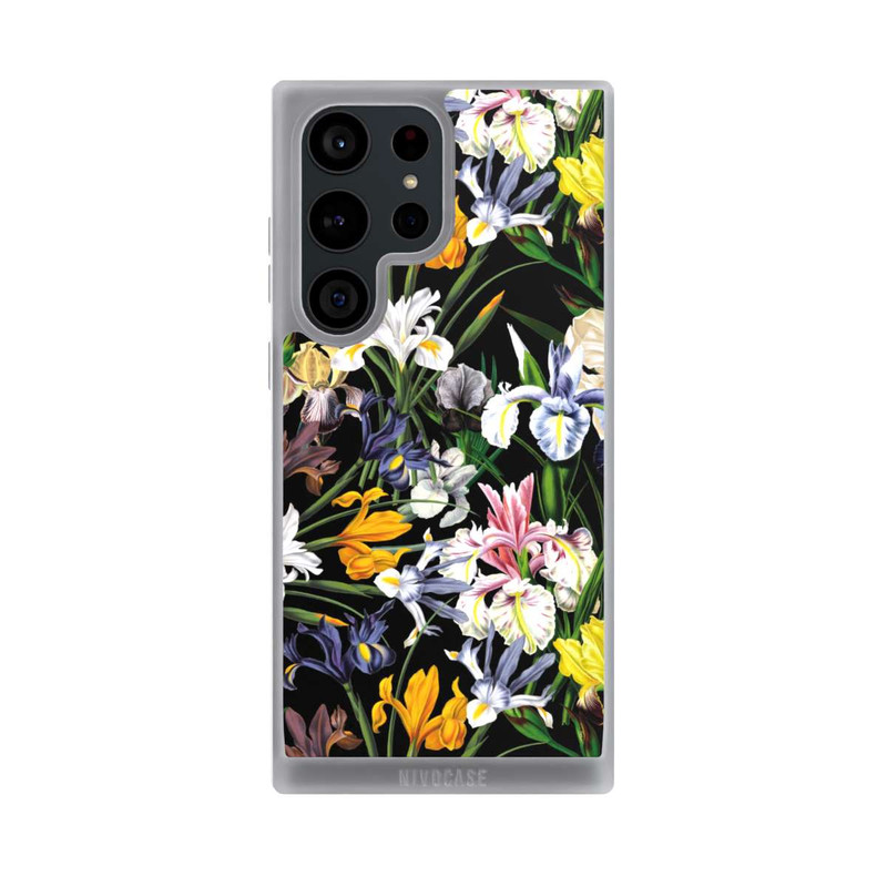 Galaxy S23 Ultra NIVOpure Dunkle Wildblumentapete