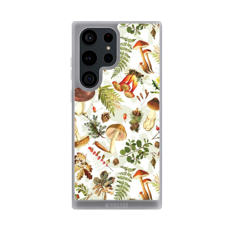 Galaxy S23 Ultra NIVOpure Mushroom Pattern White