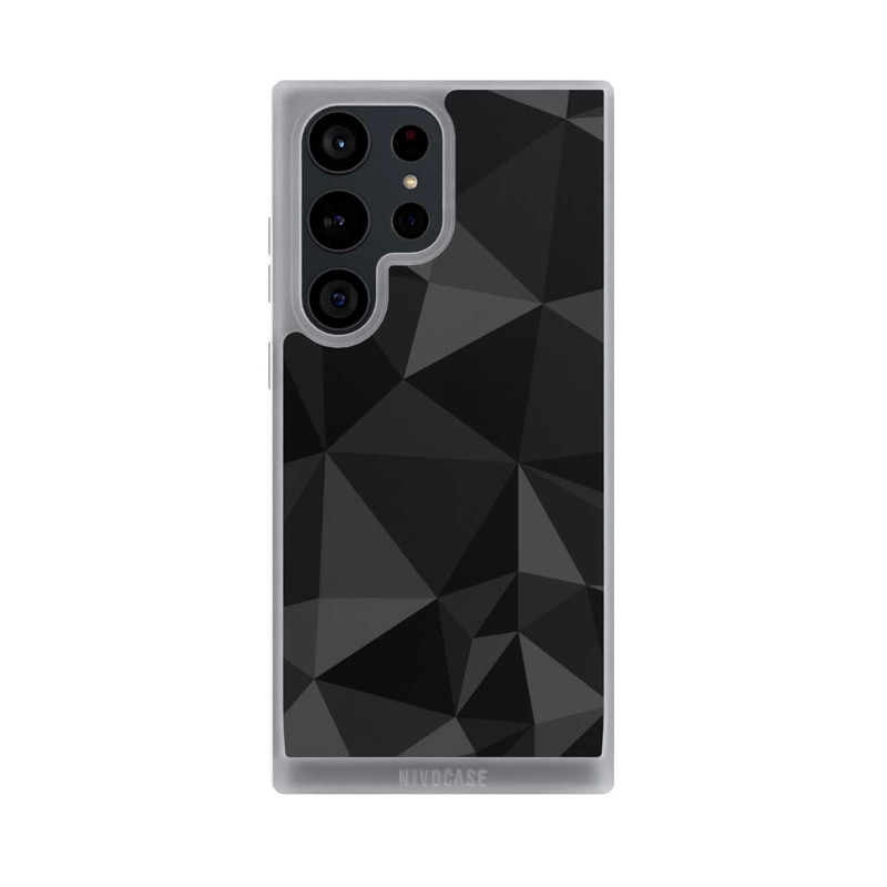 Galaxy S23 Ultra NIVOpure Motif Polygone Noir