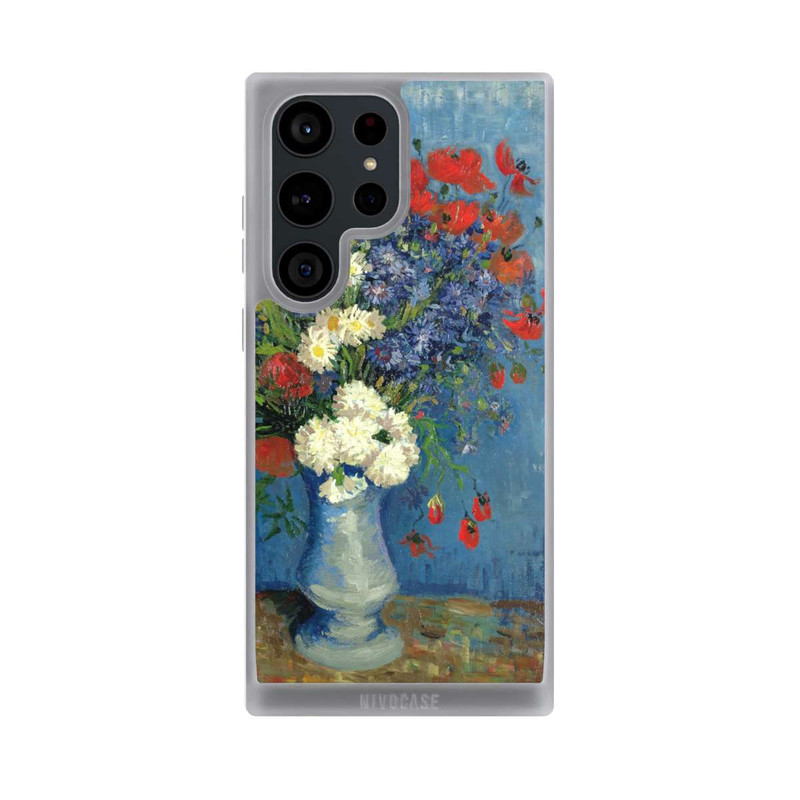 Galaxy S23 Ultra NIVOpure Vase avec Bleuets et Coquelicots - Vicent Van Gogh