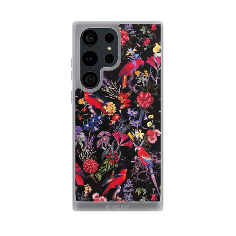 Galaxy S23 Ultra NIVOpure Dark Flowers and Parrots