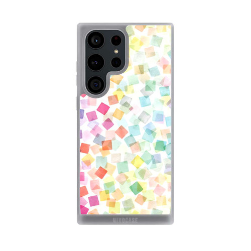 Samsung Galaxy S23 Ultra NIVOpure Konfetti geometrische Plaids Regenbogen