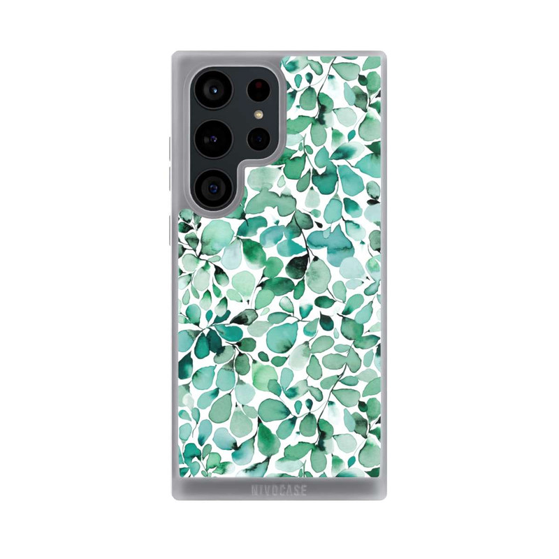 Galaxy S23 Ultra NIVOpure Watercolor Pattern Leaffy Leaves
