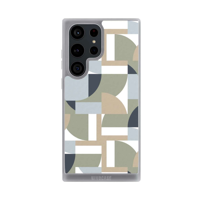 Galaxy S23 Ultra NIVOpure Futuristic Bauhaus Polygons Beige
