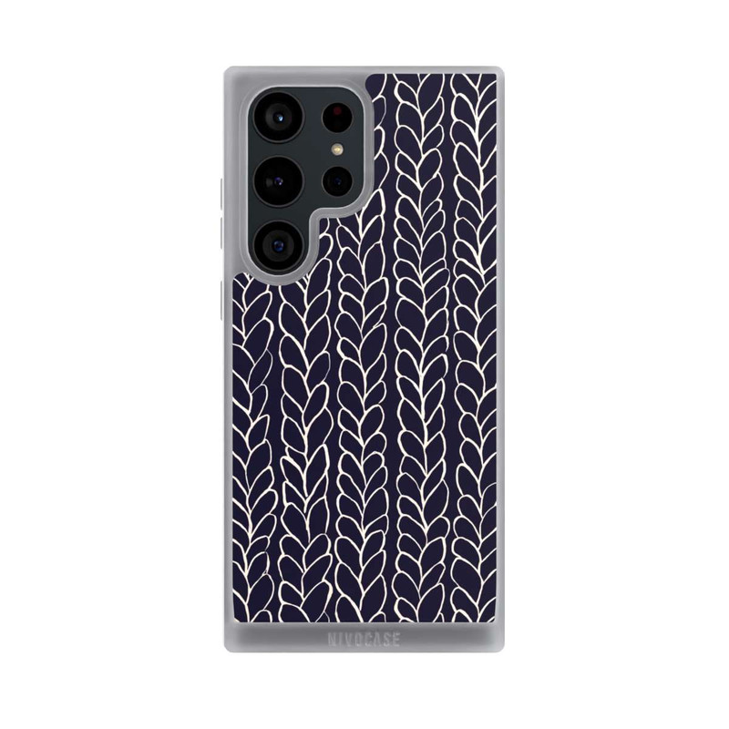 Galaxy S23 Ultra NIVOpure gezeichnete Wollzöpfe Marine