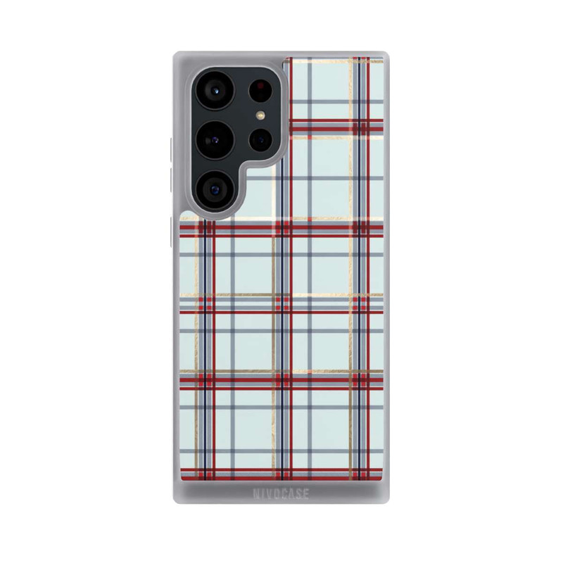 Galaxy S23 Ultra NIVOpure Tartan Blau