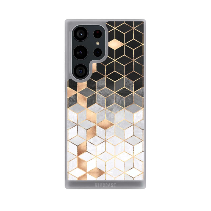 Galaxy S23 Ultra NIVOpure Cubes Sombres & Dorés