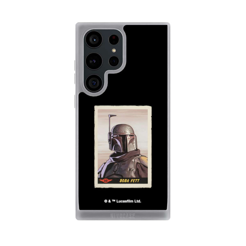 Galaxy S23 Ultra NIVOpure Boba Fett Badges Black Background
