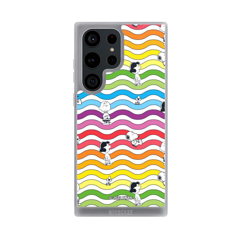 Galaxy S23 Ultra NIVOpure Snoopy Pattern Rainbow