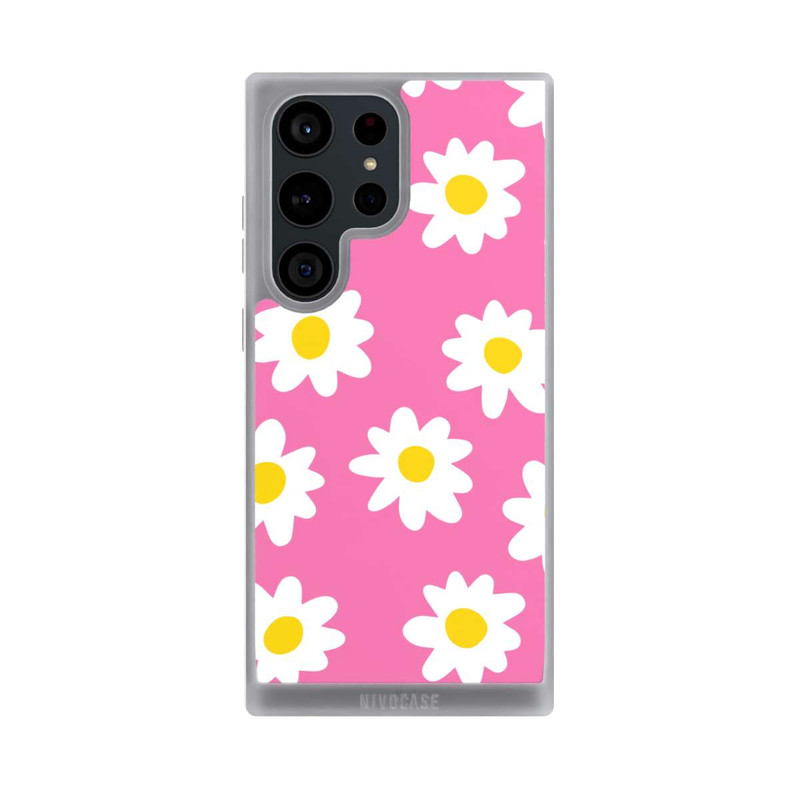 Galaxy S23 Ultra NIVOpure Daisy Pink Pattern