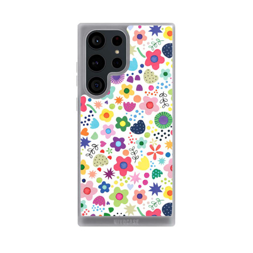 Samsung Galaxy S23 Ultra NIVOpure Psychedelische Blumen bunt