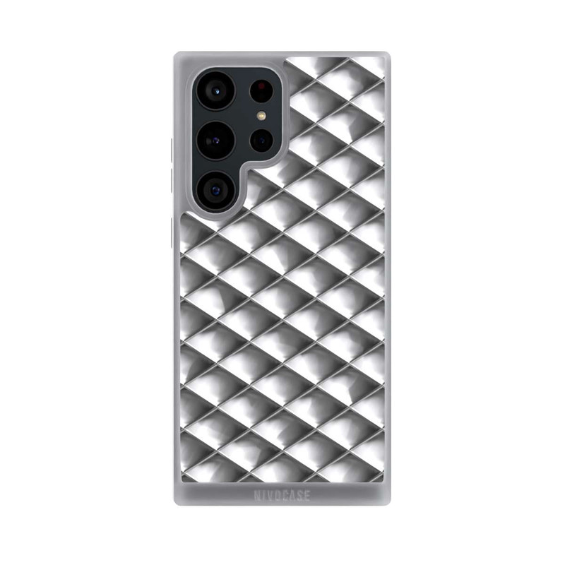 Galaxy S23 Ultra NIVOpure Glamour Silver Squares
