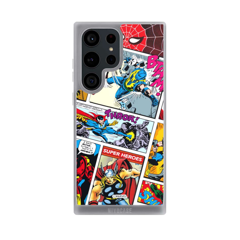 Galaxy S23 Ultra NIVOpure Marvel Retro Comic Blue