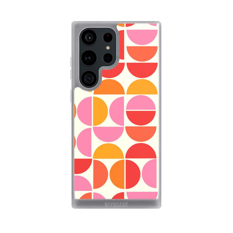 Galaxy S23 Ultra NIVOpure Retro Trend Pattern Orange