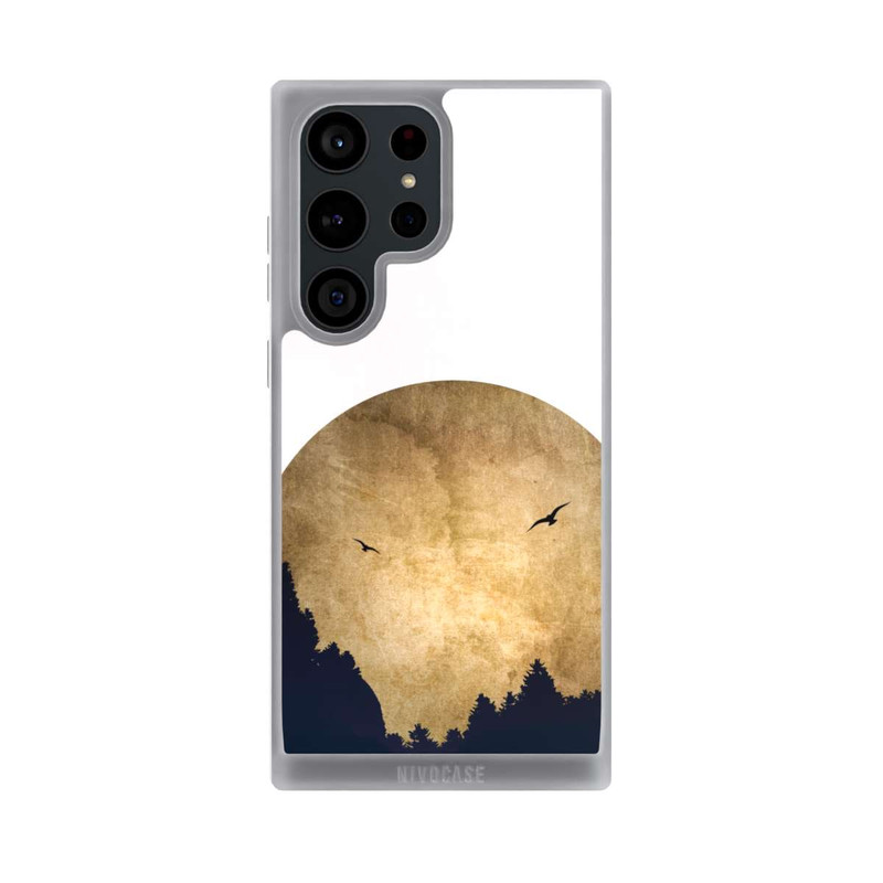 Galaxy S23 Ultra NIVOpure Zwei Vögel vor Mond