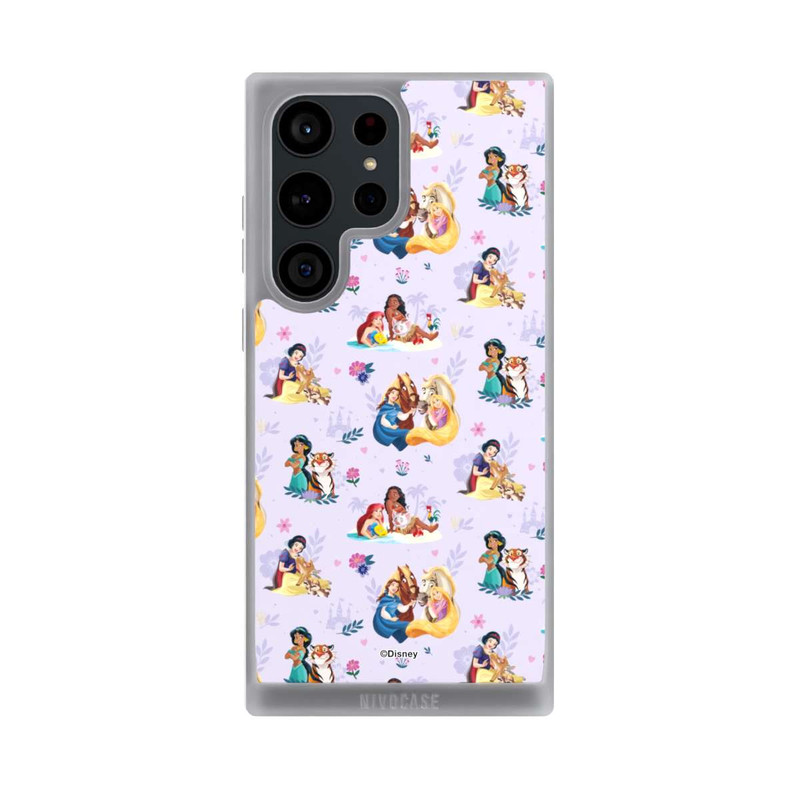 Galaxy S23 Ultra NIVOpure Princess Floral Pattern Purple