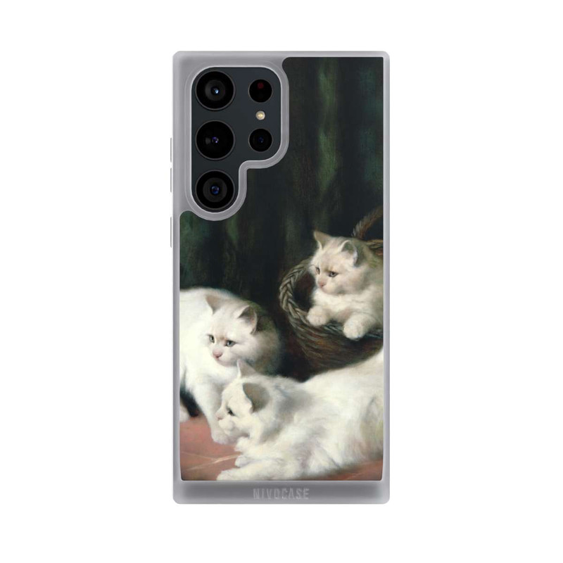 Galaxy S23 Ultra NIVOpure Three White Angora Kittens