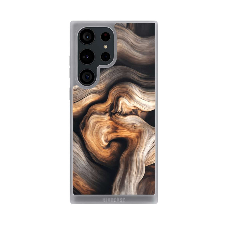 Galaxy S23 Ultra NIVOpure Rustikales Holz mit KI