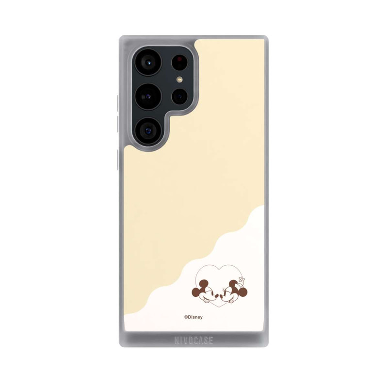 Galaxy S23 Ultra NIVOpure Mickey and Minnie Love Heart Beige