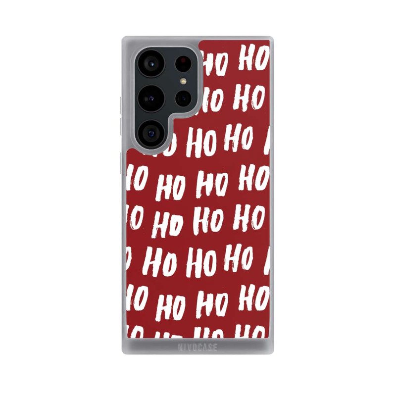 Galaxy S23 Ultra NIVOpure Ho Ho Ho Christmas Red Pattern