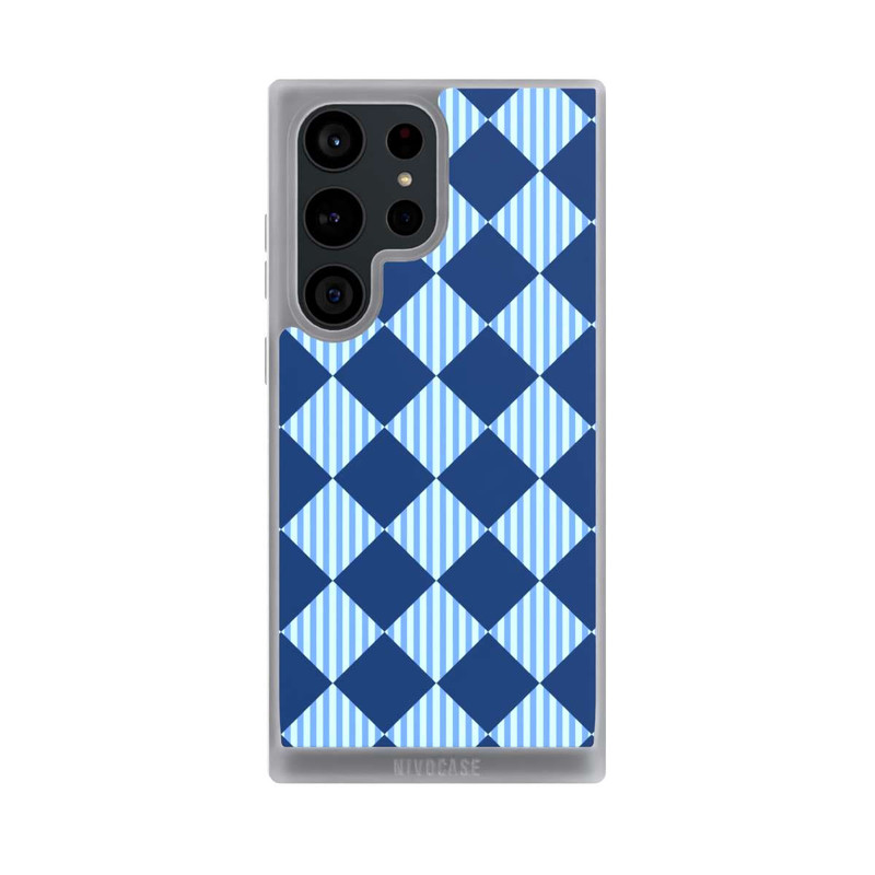 Galaxy S23 Ultra NIVOpure Diamond Pattern Blue