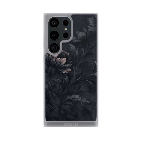 Samsung Galaxy S23 Ultra NIVOpure Dunkles Blumenmuster Vintage