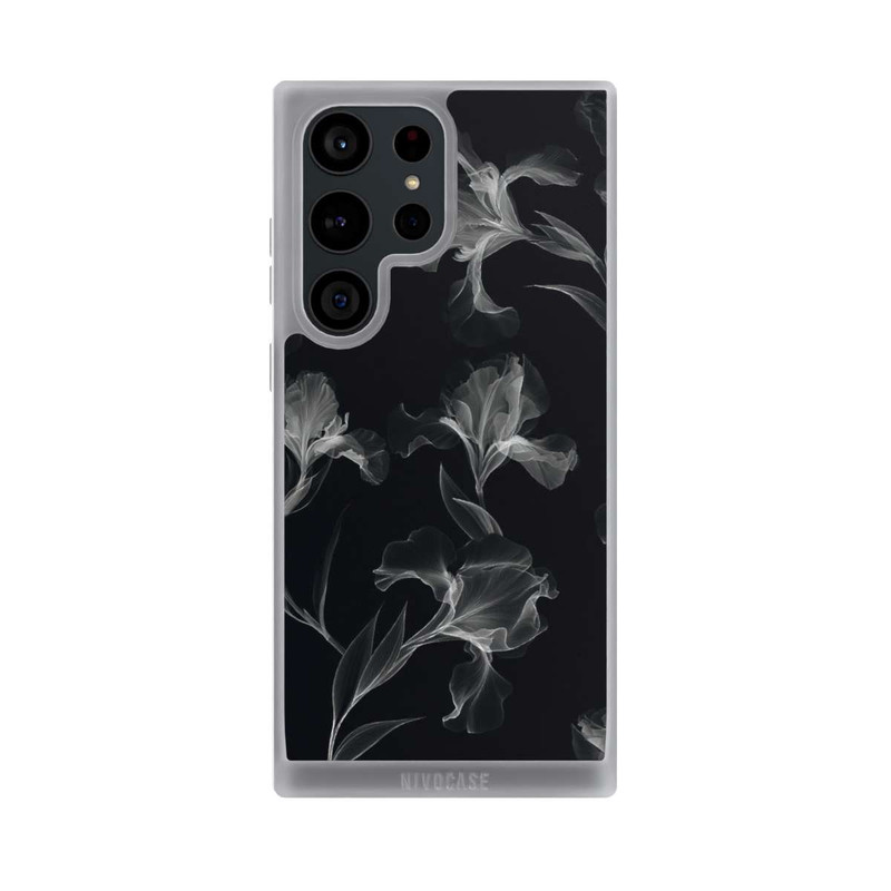 Galaxy S23 Ultra NIVOpure Black and White Photocopy x Ray of Flowers