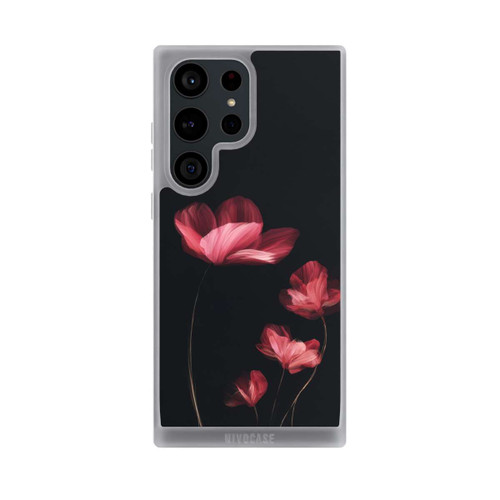 Samsung Galaxy S23 Ultra NIVOpure Burgunder Blüten schwarz