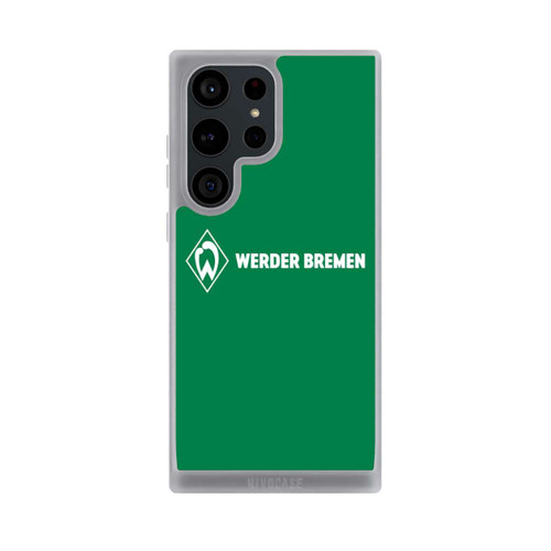Samsung Galaxy S23 Ultra NIVOpure Werder Bremen Schriftzug Raute Grün