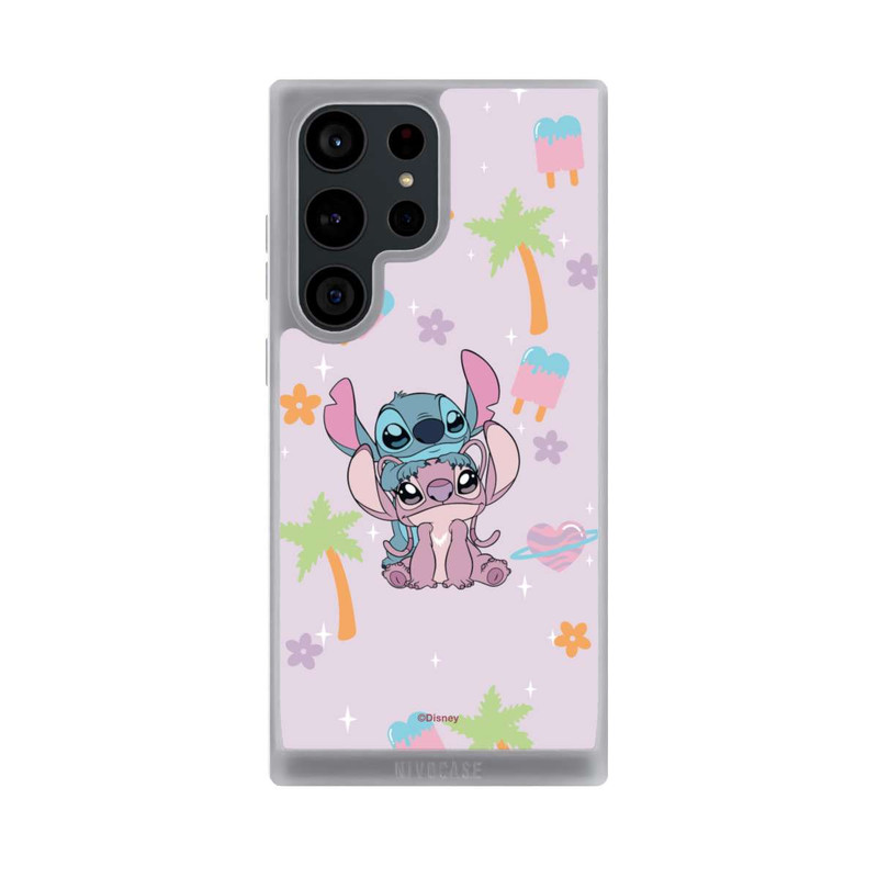 Galaxy S23 Ultra NIVOpure Stitch and Angel Cute Couple