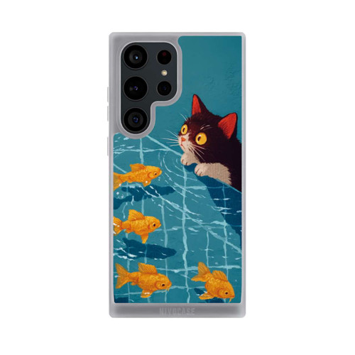 Samsung Galaxy S23 Ultra NIVOpure Die Katze im Pool mit KI