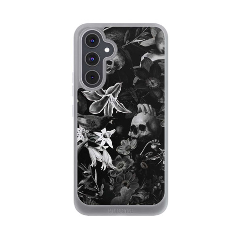 Samsung Galaxy A54 5G NIVOpure Skulls and Flowers on Black Background