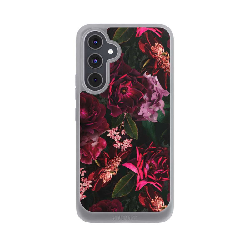 Galaxy A54 5G NIVOpure Dark Red and Pink Flowers