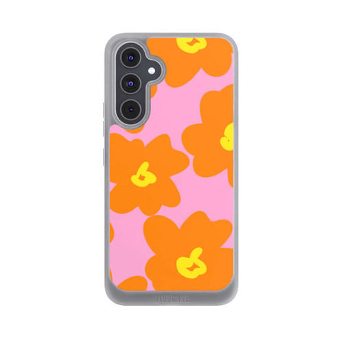 Samsung Galaxy A54 5G NIVOpure Retro floral pattern pink and orange