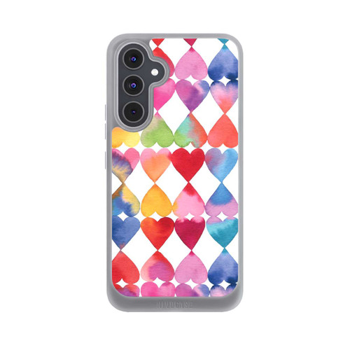 Samsung Galaxy A54 5G NIVOpure Colorful Watercolor Hearts Pattern