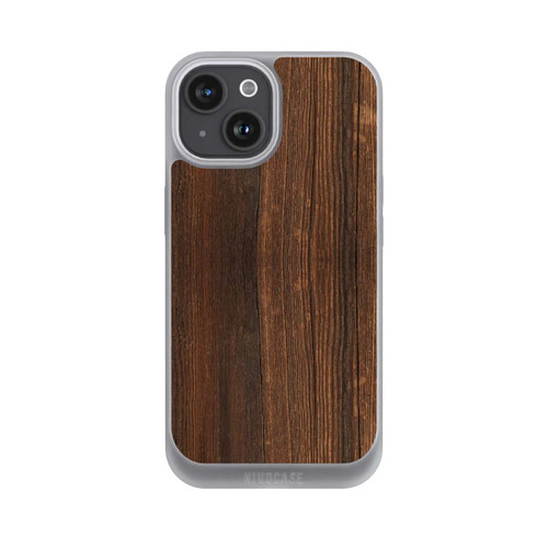 Apple iPhone 15 NIVOpure Look Bois de Noyer