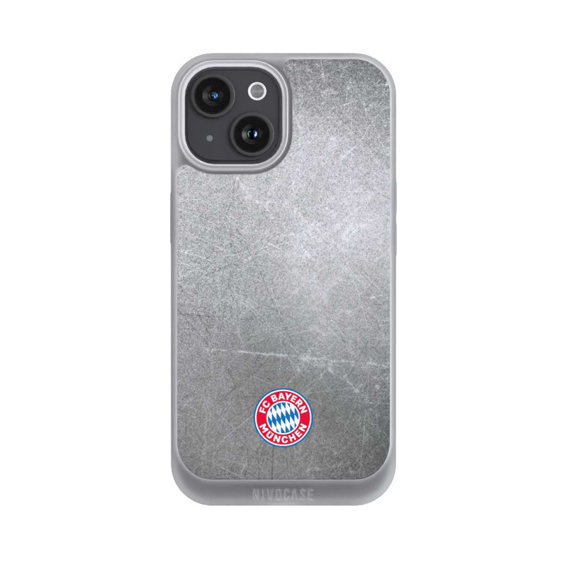 iPhone 15 NIVOpure Classic FCB Logo - colorful on metal look