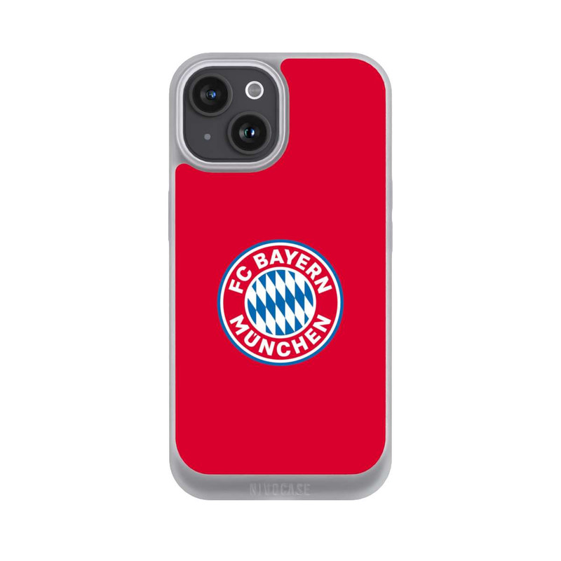iPhone 15 NIVOpure FCB Logo auf Rot