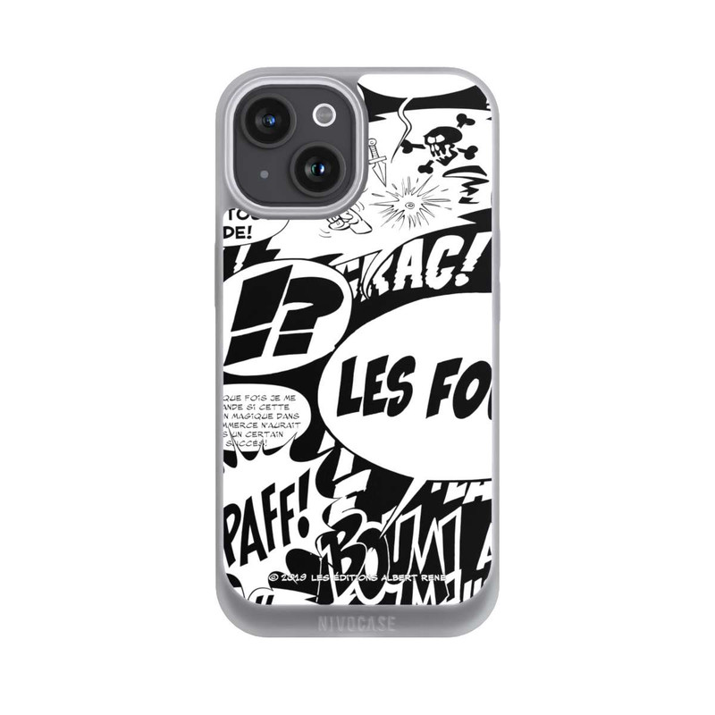 iPhone 15 NIVOpure Sprechblasen Asterix Schwarz